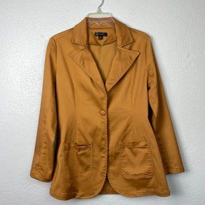 DG2 by Diane Gilman FLEXstretch Tailored One Button Blazer in Camel